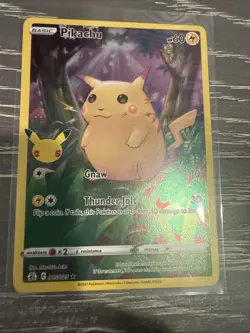Pokemon Pikachu TCG Celebrations Card 5/25 - Image 1
