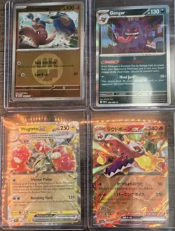 Pokemon English/Japanese Card Lot 8 Cards EX Holo Hitmontop Gengar - Image 3
