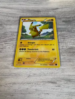 Pokemon Pikachu TCG Secret Rare Holo Card 115/114 Black and White - Image 4