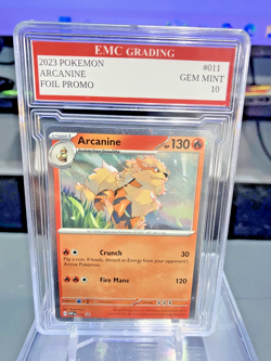 ARCANINE PROMO HOLO FOIL 2023 Pokemon RARE #11 Card GRADED 10 MINT - Image 1