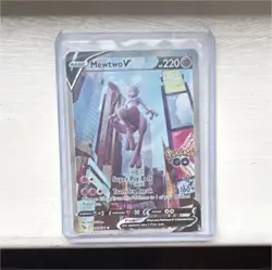 Pokemon Mewtwo V Pokemon GO Ultra Rare Holo 030/078 220 HP Card - Image 1