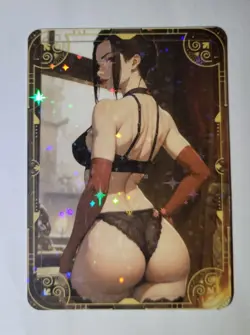 Azula Avatar Trainer Goddess Story Girl Anime Waifu Holofoil Card Hunny Bunnies - Image 1