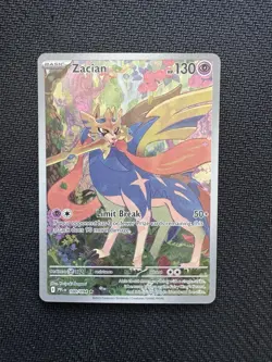 Zacian 100/094 Illustration Rare Pokemon TCG Phantasmal Flames Near Mint#288 - Image 1