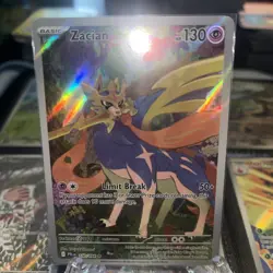 Zacian 100/094 Illustration Rare Pokemon TCG Phantasmal Flames Near Mint - Image 1