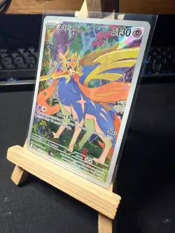 Pokemon TCG Zacian 100/094 Illustration Rare – Phantasmal Flames – Near Mint - Image 1