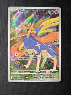 Pokemon TCG Zacian 100/094 Illustration Rare – Phantasmal Flames – Near Mint - Image 2