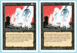 Animate Dead x2 2x 1994 Revised Edition Black Unc Enchantment MTG SP - NM AZ1 - Image 1