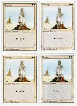Blessing x4 4x 1994 Revised Edition PLAYSET White Enchantment MTG SP - NM AZ1 - Image 1