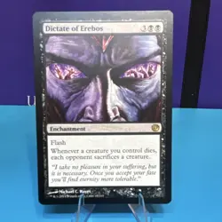 Dictate of Erebos 65 Journey into Nyx Rare Enchantment Regular Magic MTG Hayes - Image 1