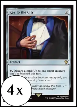 MTG - 4 x Key to the City - Playset 4x x4 - Final Fantasy Commander - Image 1