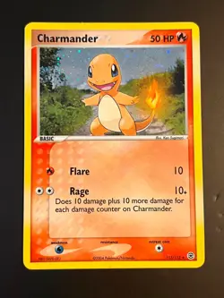 CHARMANDER 113/112 SECRET RARE POKEMON FIRERED & LEAFGREEN HOLO LP - Image 1