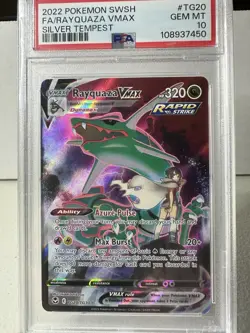 Pokemon 2022 SWSH Silver Tempest Rayquaza VMAX TG20/TG30 PSA 10 - Image 1