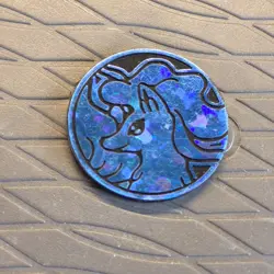 Alolan Ninetales Blue Cracked Ice Holo Pokemon TCG Coin - Image 4