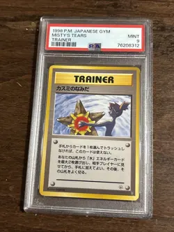 Misty's Tears PSA 9 1998 Pokemon Japanese Gym BANNED ART - Image 1