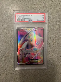 Pokemon TCG Mew EX Dragons Exalted 120/124 Ultra Rare Full Art Holo PSA Graded - Image 1