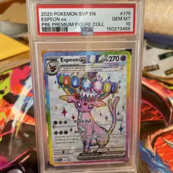 Pokemon 2025 Espeon ex 175 SVP Premium Figure Collection GEM MINT PSA 10 - Image 3