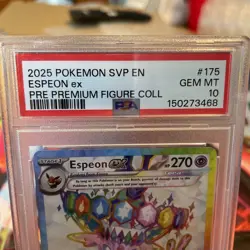 Pokemon 2025 Espeon ex 175 SVP Premium Figure Collection GEM MINT PSA 10 - Image 4