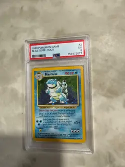 1999 pokemon blastoise holo psa 5 - Image 1