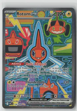 Rotom ex 126/094 Special Illustration Rare Phantasmal Flames Pokemon Holo NM - Image 1