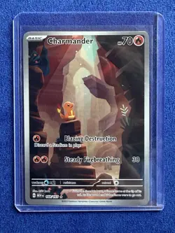 Pokemon Charmander 168/165 Scarlet & Violet 151 Illustration Rare Holo 2023 - Image 1