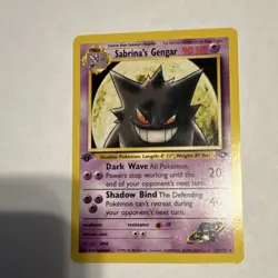 Pokemon 1st Edition Non Halo Sabrina's Gengar Gym Challenge 29/132 Rare - Image 1