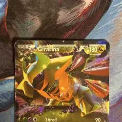 Pokemon Giratina EX Ultra Rare 92/124 - Dragons Exalted Holo - DMG - Image 3