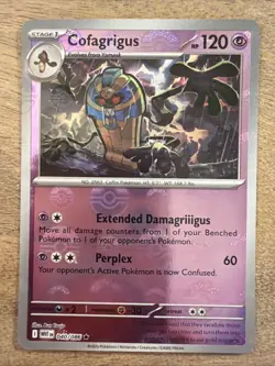 Pokemon Cofagrigus Master Ball Pattern 040/086 Sv: White Flare Rare Holo 120 HP - Image 1