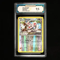 TQG 9.5 MINT+ 2016 Pokemon ENG Minccino XY-FC 86/124 C - Image 2