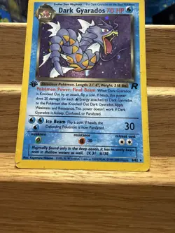Pokemon TCG Dark Gyarados 8/82 Team Rocket Holo Rare Unlimited - Image 2