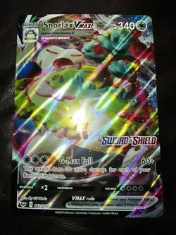 Pokemon TCG Jumbo Snorlax VMAX 142/202 Stamped Promo Sword & Shield NM - Image 1