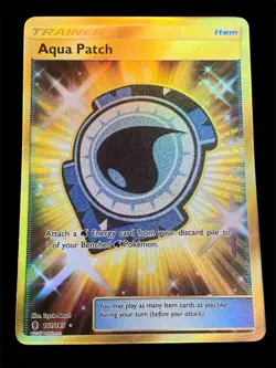 2017 Pokemon TCG - Guardians Rising - AQUA PATCH - 161/145 Holo Secret Rare - MP - Image 1
