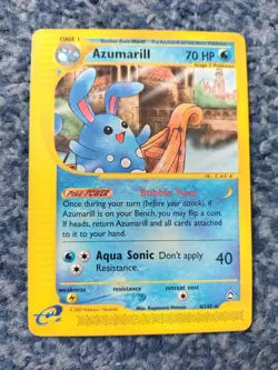 POKEMON TCG 1x RARE AQUAPOLIS AZUMARILL 4/147 WOTC 2002 EXCELLENT USED CONDITION - Image 1