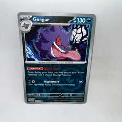 Gengar 057/091 Uncommon Paldean Fates Pokemon Reverse Holo Near Mint - Image 1