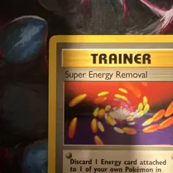 Pokemon TCG Super Energy Removal Base Set 79/102 Rare Trainer Regular MP - Image 2
