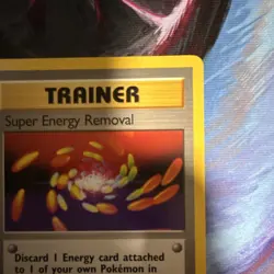 Pokemon TCG Super Energy Removal Base Set 79/102 Rare Trainer Regular MP - Image 3