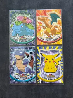 Pokemon TOPPS Series 1 - Complete BLACK logo set 90/90 - Excellent condition - Image 4