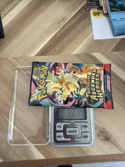VERY HEAVY! 22.74g Pokemon TCG Ascended Heroes Booster Pack (SEALED) GOD PACKU! - Image 1