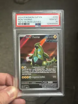 Pokemon TCG Iron Thorns 098 Scarlet & Violet Promo Holo Basic 140 HP PSA 10 - Image 1