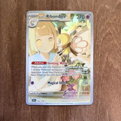 Pokemon TCG LILLIE’S RIBOMBEE ex sv09: Journey Together 164/159 rare holo - Image 1