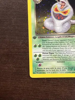 2000 Pokemon Team Rocket Dark Arbok 1st Edition Holo 2/82 Free Shipping - Image 3