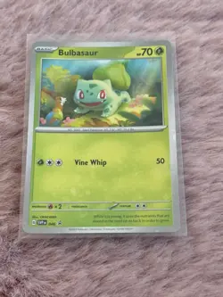 BULBASAUR 2023 POKEMON SCARLET & VIOLET BLACK STAR PROMO HOLO 046 Q0847 - Image 1