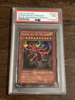 Yu-Gi-Oh! Slifer The Sky Dragon Movie ani-manga PSA9 #en001 Mint - Image 2