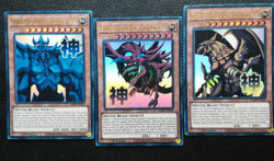 Yugioh! Slifer Obelisk & Ra Ultra Rare Stamp Collection RA05-EN128/129/130 NM - Image 1