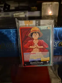 One Piece TCG Monkey D. Luffy OP-01 Red/Green GameStop Demo Deck NEW - Image 1