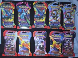 Pokemon,Phantasmal Flames,Plus Destined Rivals Lot Of ×10 Sleeved Booster - Image 2