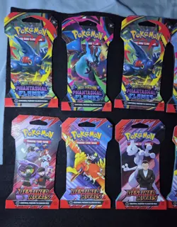 Pokemon,Phantasmal Flames,Plus Destined Rivals Lot Of ×10 Sleeved Booster - Image 3
