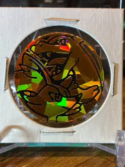 Pokemon TCG flip coin charizard/braixen orange cracked ice - Image 1