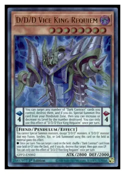 Yugioh D/D/D Vice King Requiem #GFP2-EN002 Ultra Rare LP - Image 1