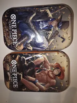 One Piece Card Mini-Tin Pack Set Vol.2 New Sealed.Includes Sabo Tins - Image 1