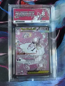 Pokemon TCG Mega Diancie EX 282/217 ACE 8 - Image 1